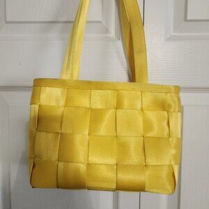 Harveys Buttercup Woven Tote Satchel